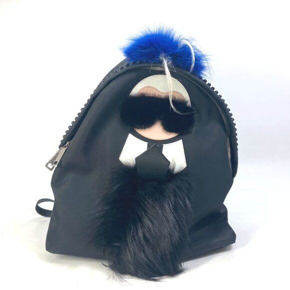 Fendi Backpack Karl Lagerfeld 7 Vz016 Nylon Black main image 7